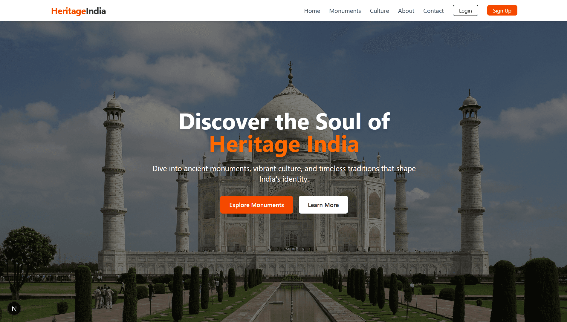 Heritage India Website